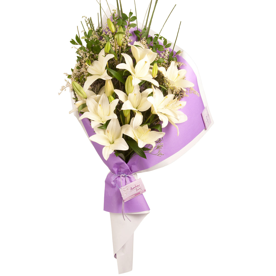 Withe Lilies Bouquet
